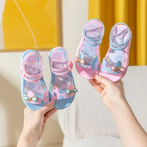 Wholesale Summer Beach Girl Child Sandals Princess Sandals Soft Sole Toddler Kids Sandals Girls for Children