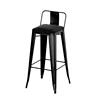 Matte black 75 high leather surface