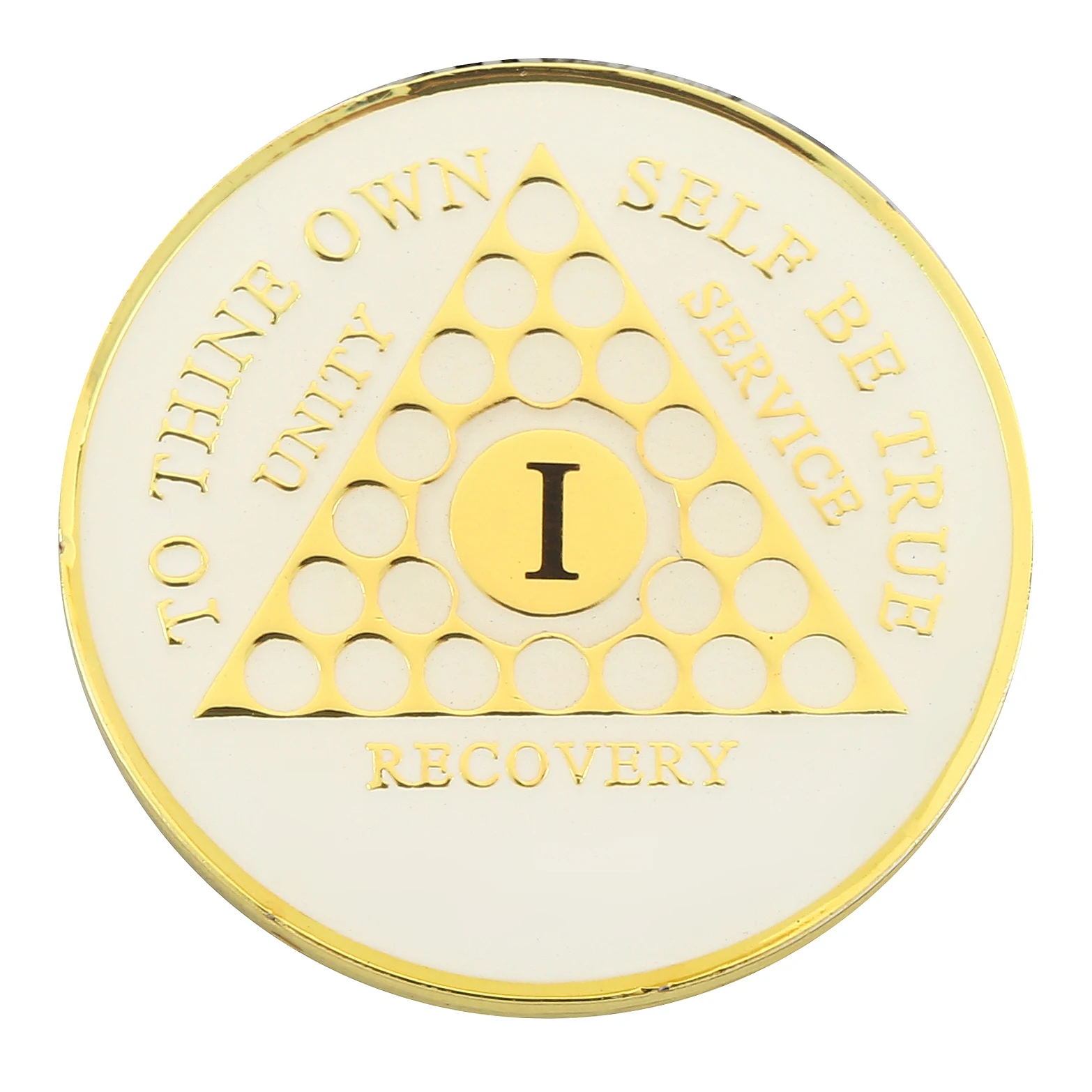 High Quality Bulk Cheap Custom Metal Gold AA Coin 1 Year 5 Year Recovery Sobriety Souvenir Coin