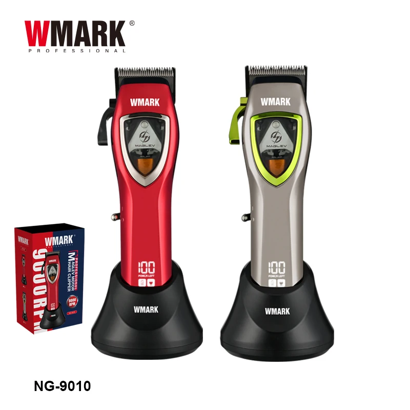 WMARK NG-9010 3000mAhマグレーブモーター充電式理容用バリカン