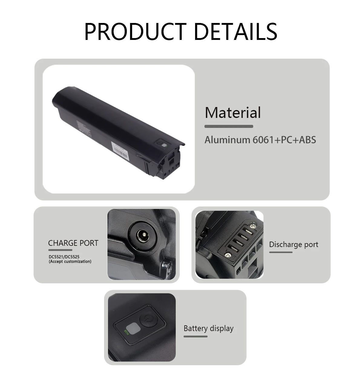 thumbnail image 2 of 36V 10.5Ah Ebike Battery For SONDORS Steps & Smart Step (2019-2023) - Costco Compatible, 380Wh Lithium Ion 2 of 6