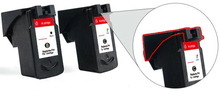 Hicor Chip Reset to Full Ink Cartridge Pg540 Cl541 Compatible Pg540 Show Ink Level for MG2250 MG3150 MG4250 MX375 for Canon