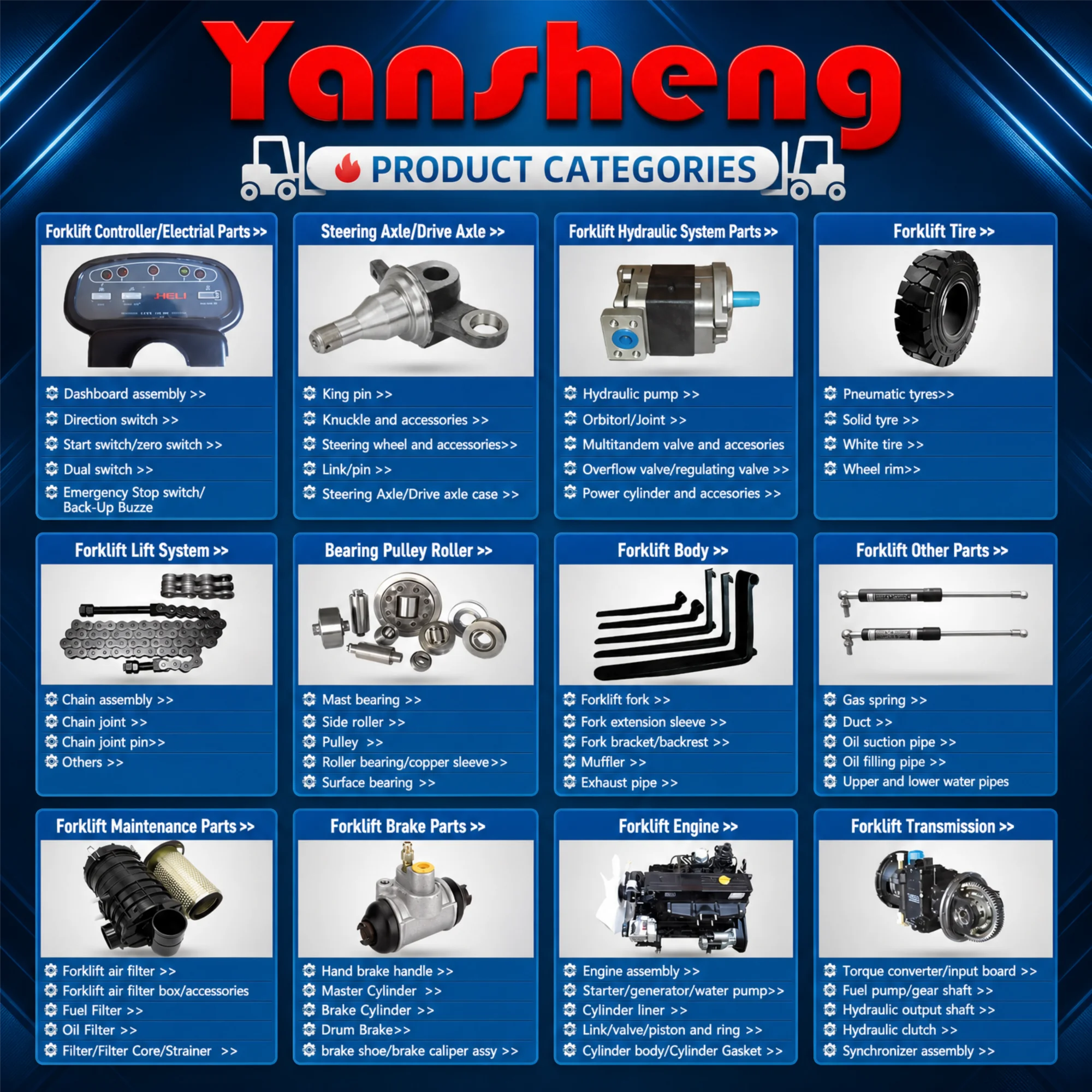 Yansheng Forklift Parts - 47210-23321-71 Brake Master Cylinder