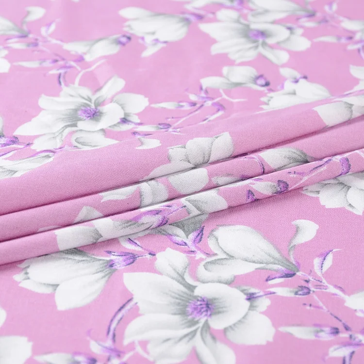 Новейший дизайн персонализированная простая оптовая продажа дешевые красивые цветы вискоза тропический принт ткань