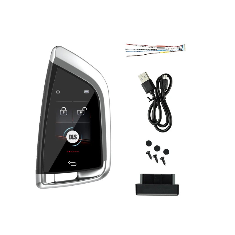 Universal LCD Touch Screen Remote Control Key Car for All Start Stop Engine Button Models Upgrade Smart Car Keys