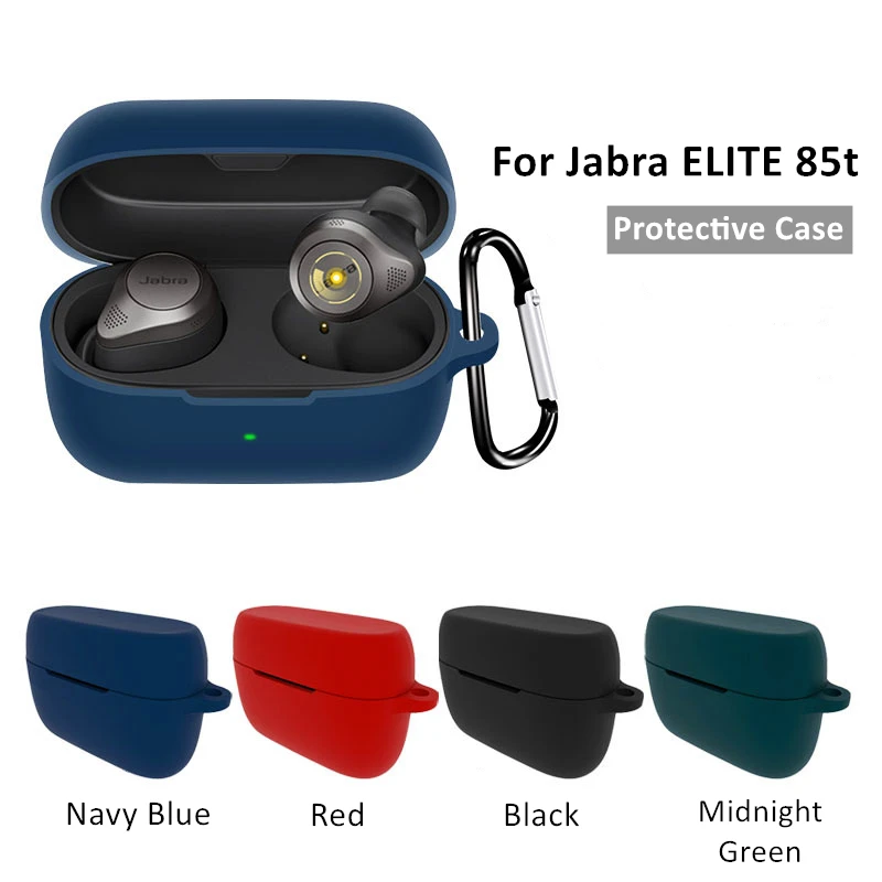 Silicone Case Jabra Elite 75t Green Kwmobile Case Compatible With