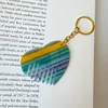 6 boucles dorées à rayures vertes