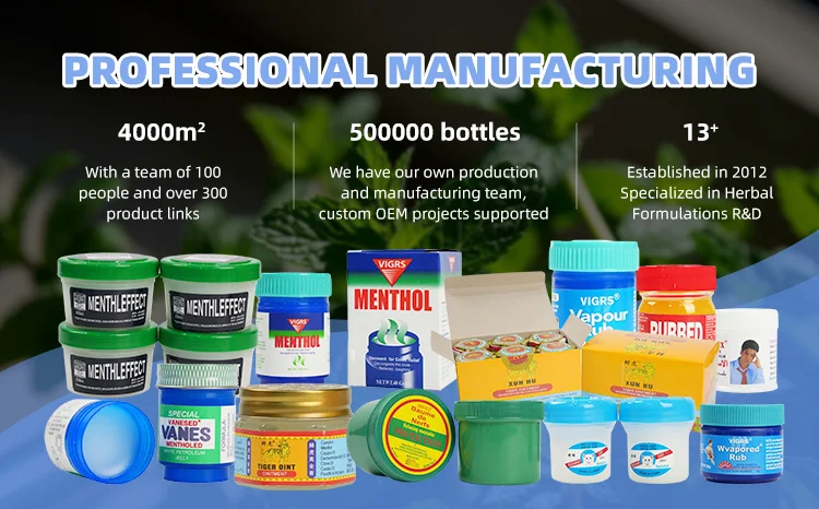 China Manufacturer Green Bottle Cooling Menthol Oil Balm for Skin Moisturizing Relieving Pain