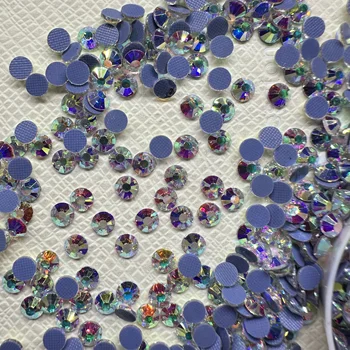 Hot Sale Crystal AB DMC Hotfix Rhinestones Comparable to Czech Stone SS6 to SS30 Seeking Agents for Dress Applications