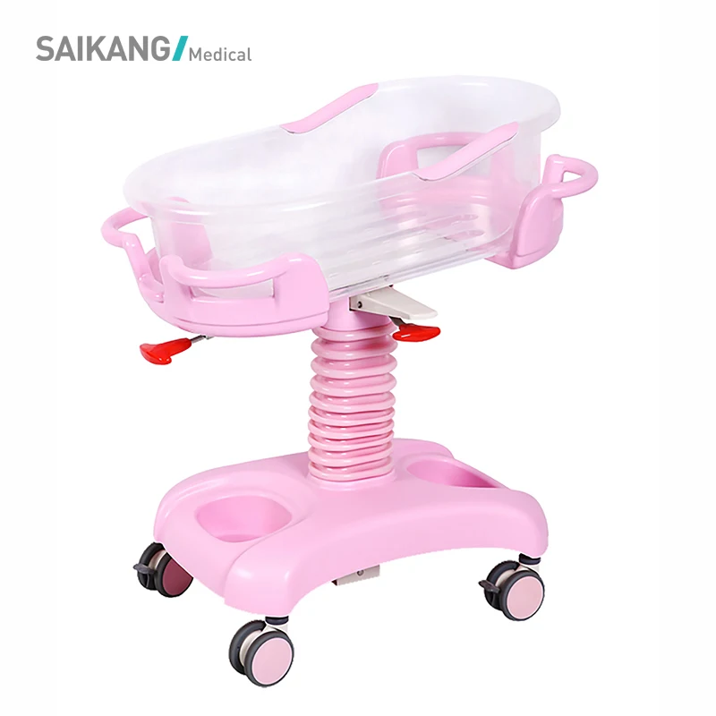 X01-1 Factory 3 Function Hydraulic Infant Medical Bed ABS Plastic Babies Hospital Crib Baby Pediatric Bed Manufacturers