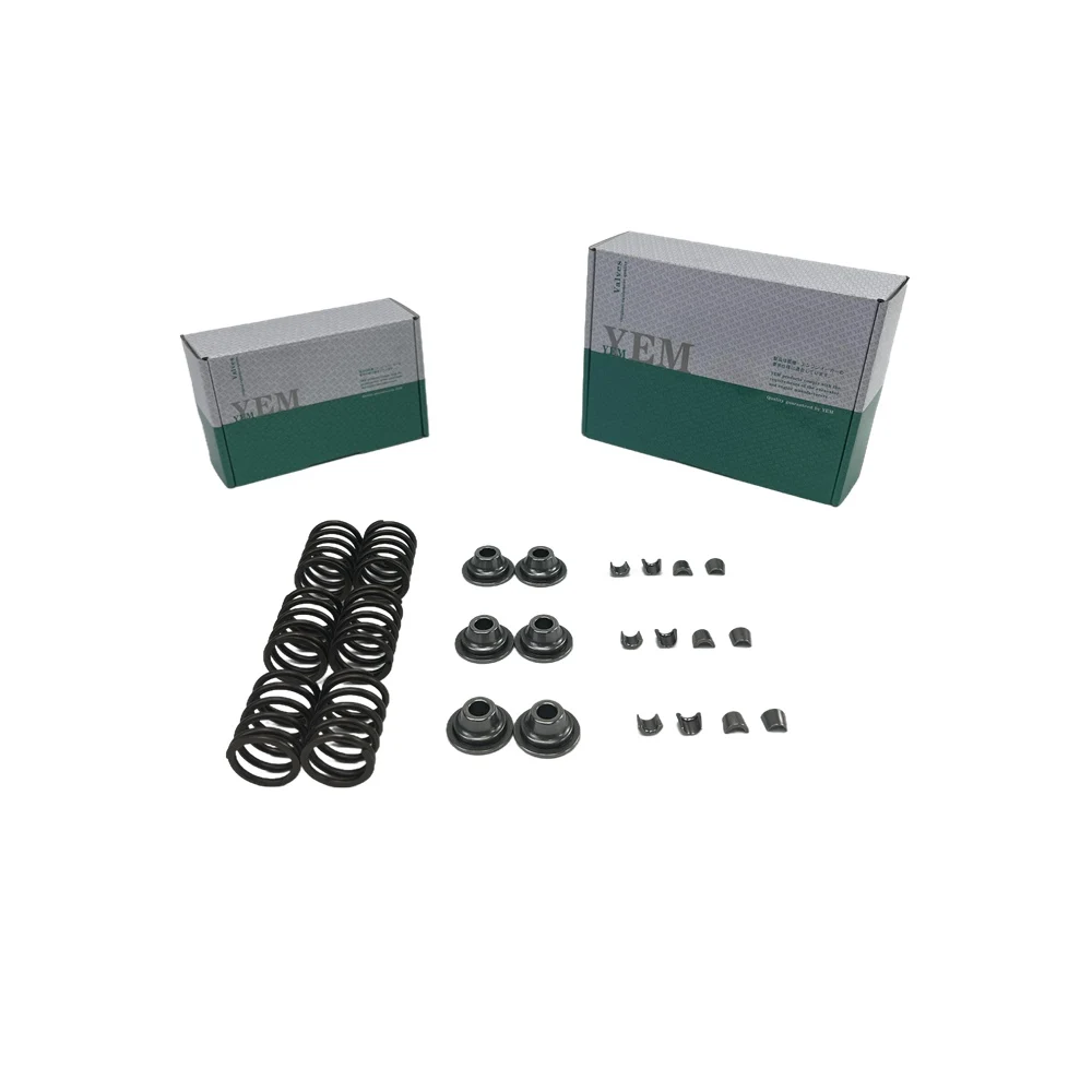 D650 Valve Spring Kit Spring Seat & Retainer for Kubota Machinery Engine Spare Parts