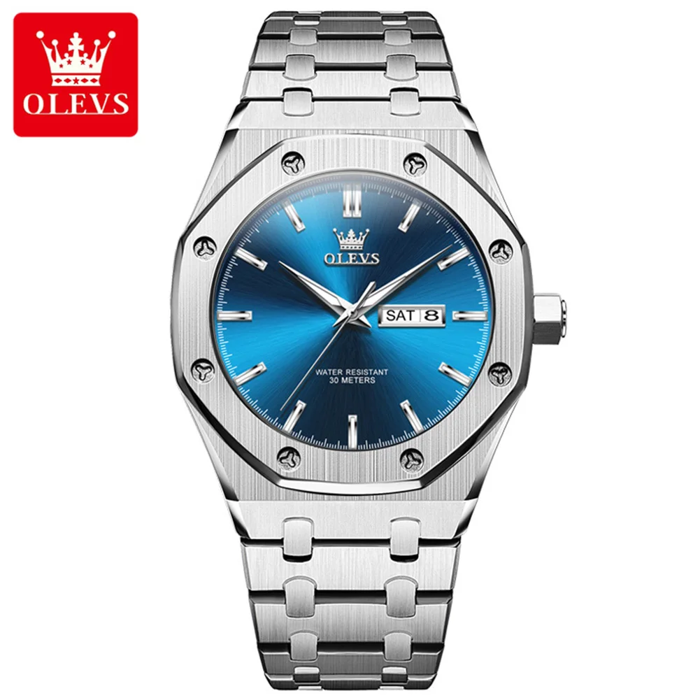 OLEVS 3726 Luxury Gold Waterproof Quartz Watch