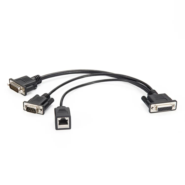 RAD-Galaxy Ethernet Cable Adapter (HD-26F to HD-26M + DB-9M + RJ-45)