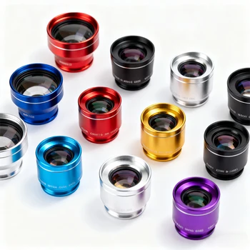 OEM Metal CNC Micro Machining Custom Precision Sandblasted Anodizing Aluminum Camera Lens Part Custom Made Aluminum Parts
