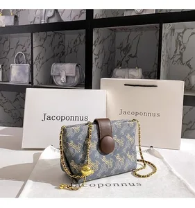 2023 Women's Large Capacity Chain Diagonal PU Shoulder Bag New Design Custom Features Autumn Summer Fashion Winter Spring