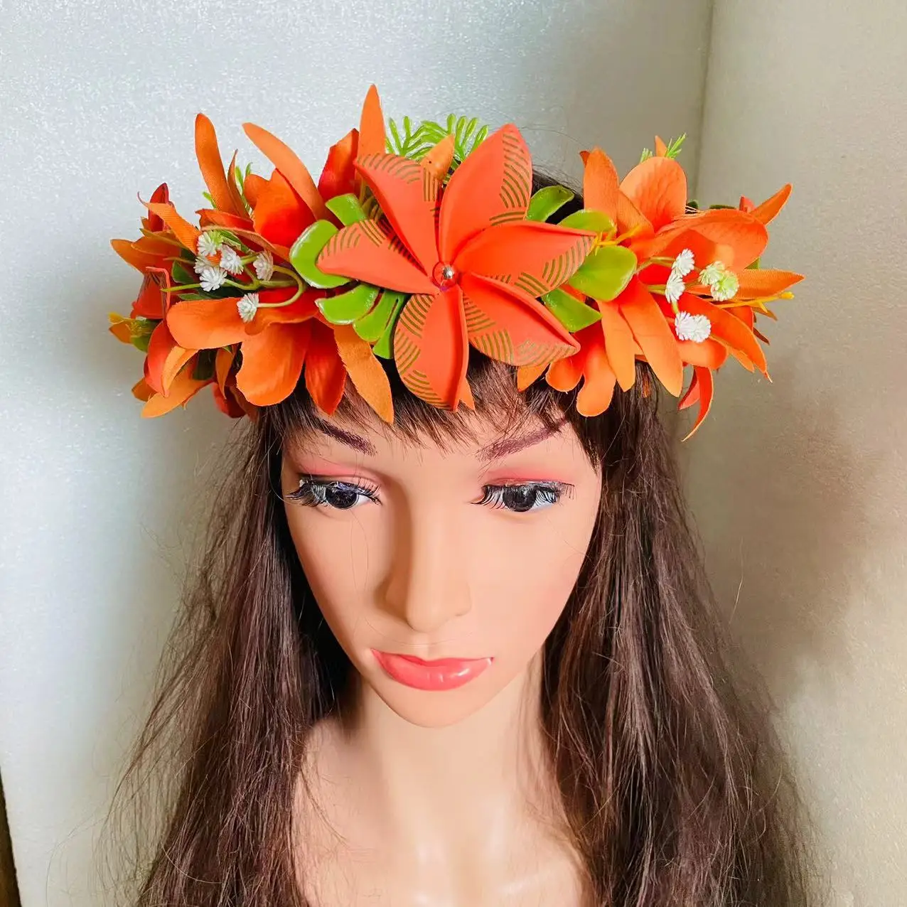 Lopsity Blumenkrone Aus Rosen – Haarband Für Hochzeit, Festival, Foto, Rot