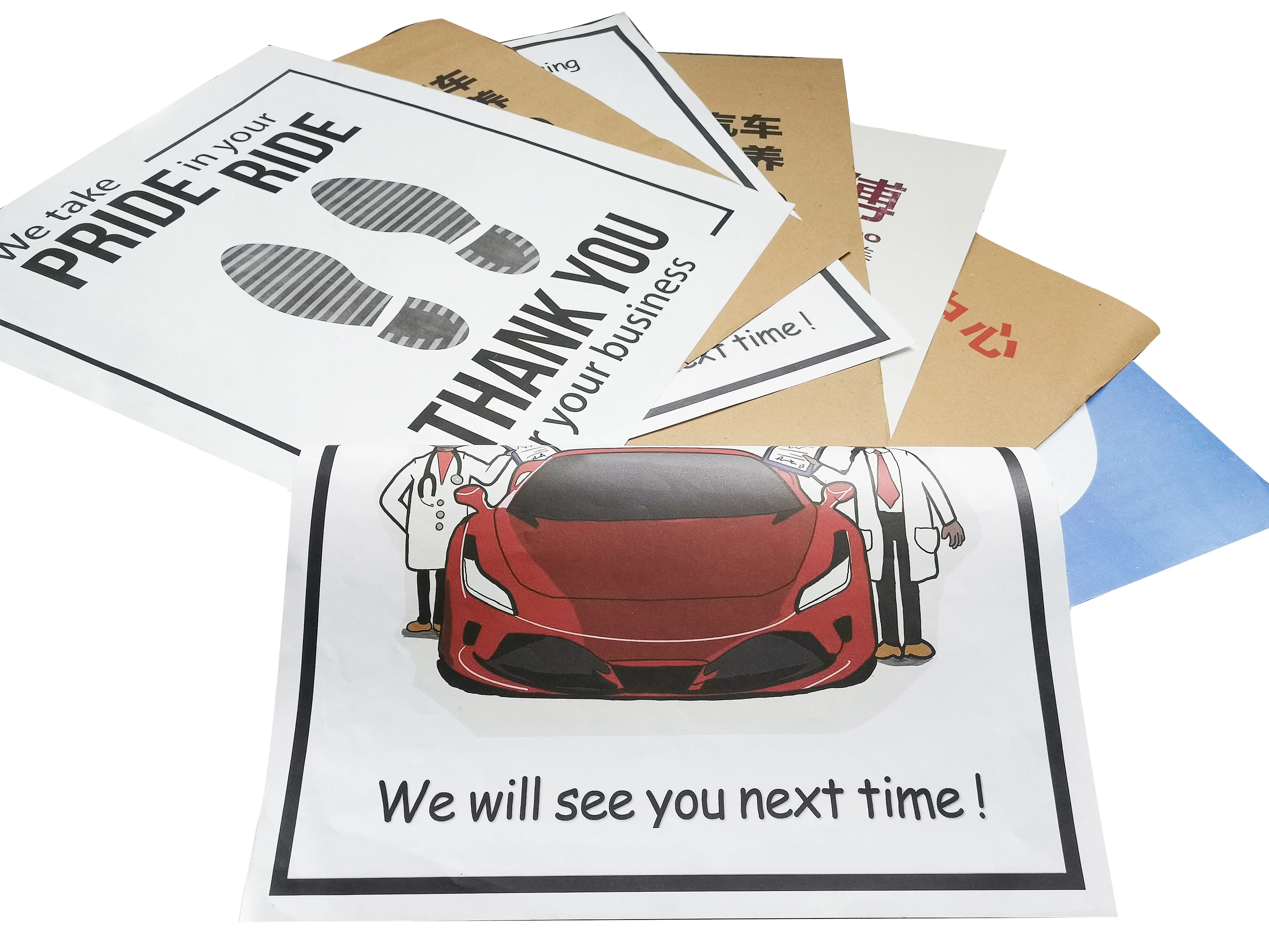 Custom Material/design/size Printed Personalized Car Foot Mat Carpet - Paper Floor Mats With Company Logo