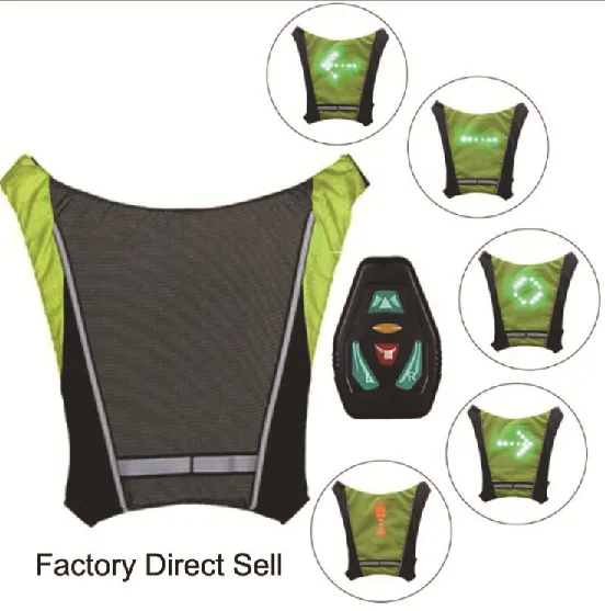 Small LED Cycling Backpack Cycling LED Bag Special Design with LED Bike Bag for Men Women Cycling Evening