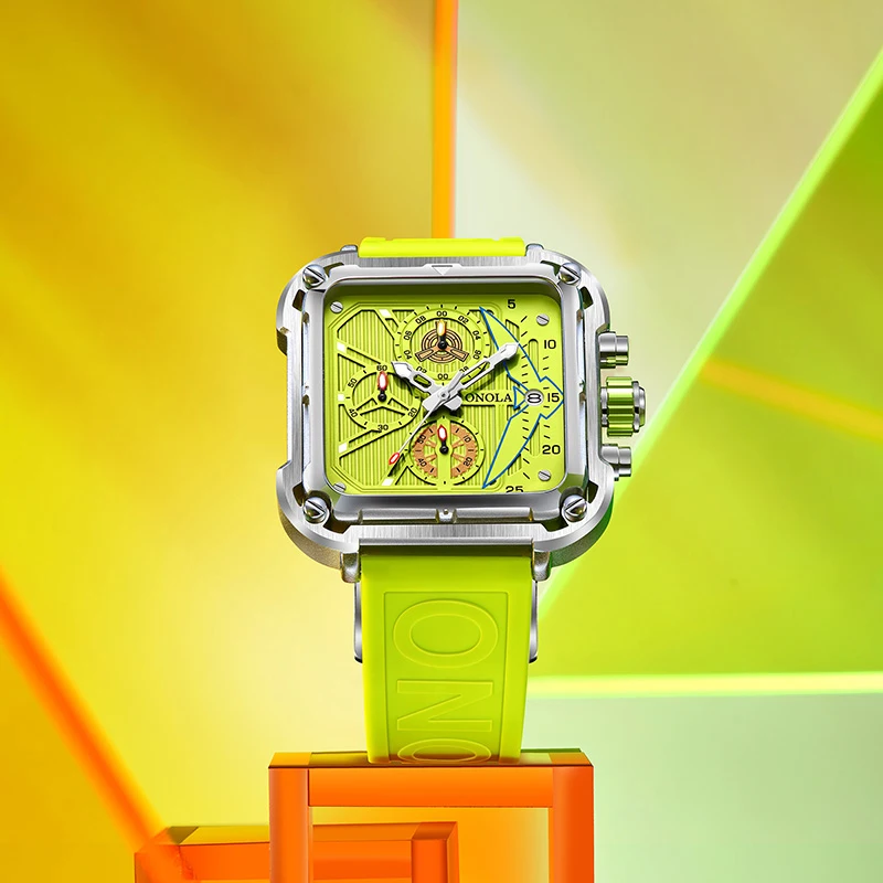 ONOLA クロノグラフ腕時計 30M防水