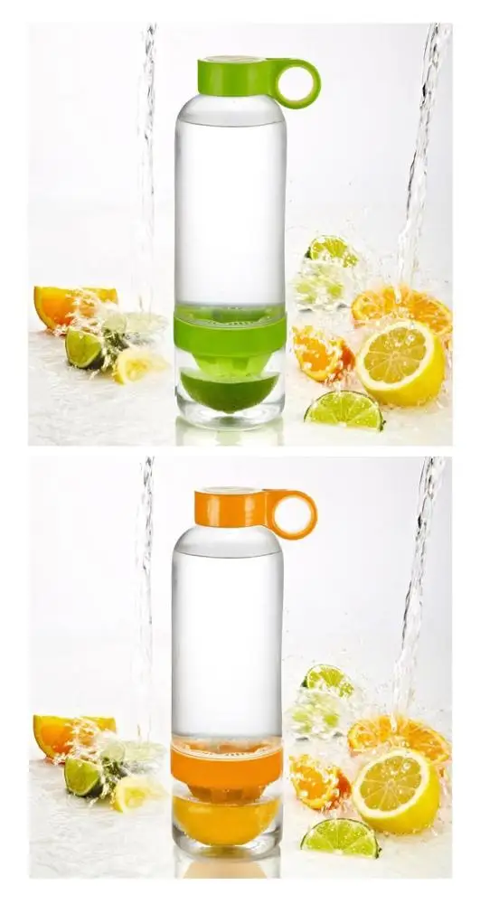 Lemon Water Box 850ml Bpa-Free Plastic Lemon Water Bottle - Portable & Eco-friendly