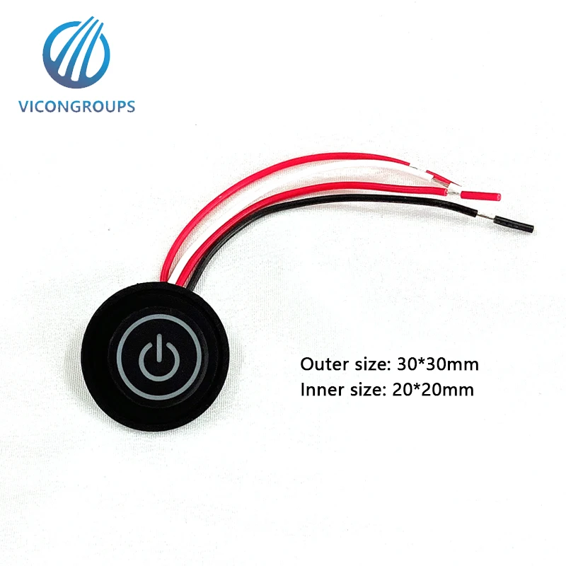Illuminated Square Silicone LED Push Button Switch Premium Quality Push Button Switches