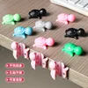 แพ็ค 6 ชิ้น ที่จัดระเบียบสายเคเบิลรูปเต่าขนาดเล็ก สีสุ่ม