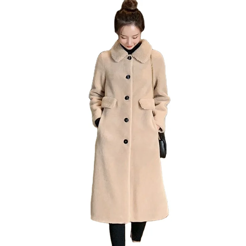 korean beige coat