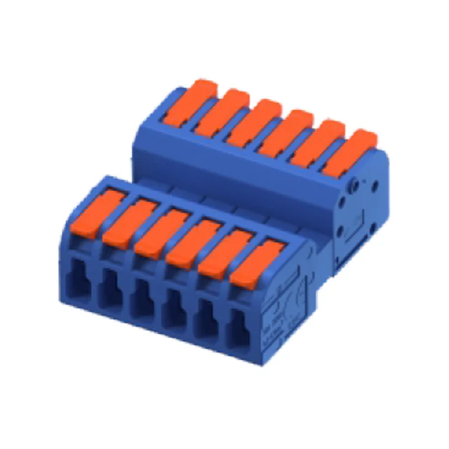 6-Pole Male Female Wire Electrical Connector for Lighting Rewired Terminal Blocks