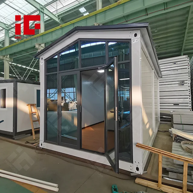Prefabricated Modular Mini Triangle Roof Contemporary A-Frame Detachable Container House Homes Kit Sandwich Panel Prefab House