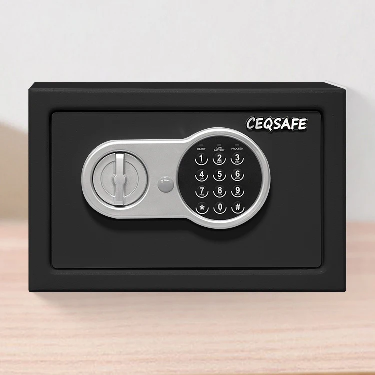 CEQSAFE Key Security Top Open Laptop Size Digital Password Electronic Smart Two Mini Room Deposit Small Safe Box supplier