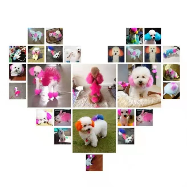 Decade Permanent Dog Hair Dye in Bright Colors Safe for Dogs and Horses Cream Form Used by Grooming Salons