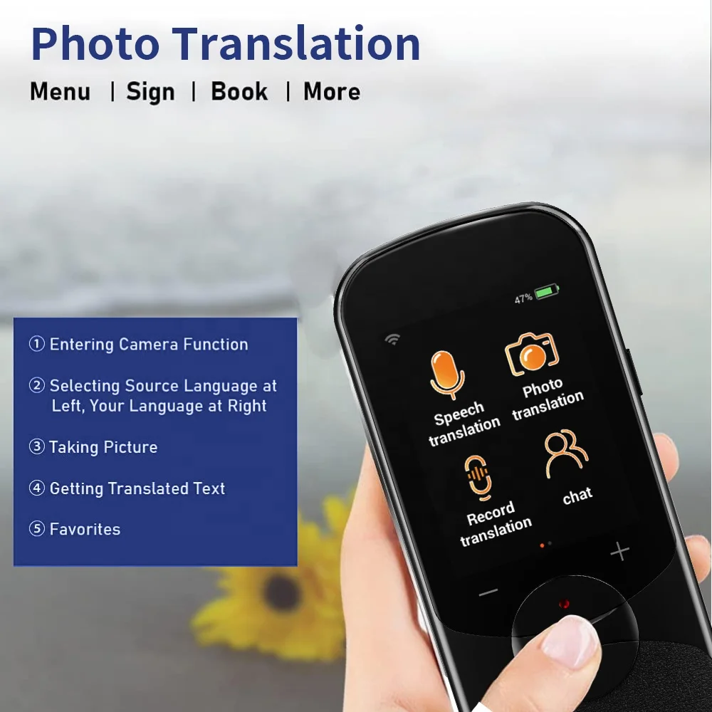 T11 2.4inch Touch Screen Translator Real-time Smart Voice Photo Translator  106 Languages Translation Portable Offline Tradutor - AliExpress