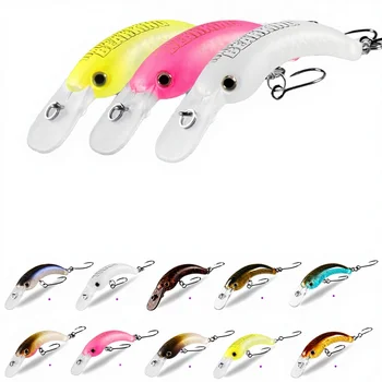 Wholesale MI007 6cm 9.8g Printed ABS & High Carbon Steel Artificial Hard Bait Minnow Lure for Bass Trout-Sea Fishing Lake Stream – Minnow – view 5