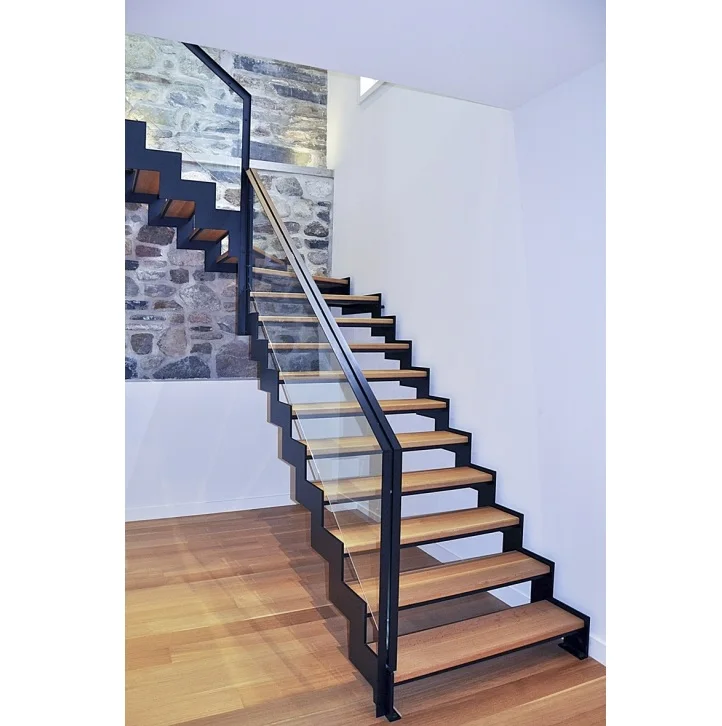 L Shape Zig Zag Steel Stringers Stairs
