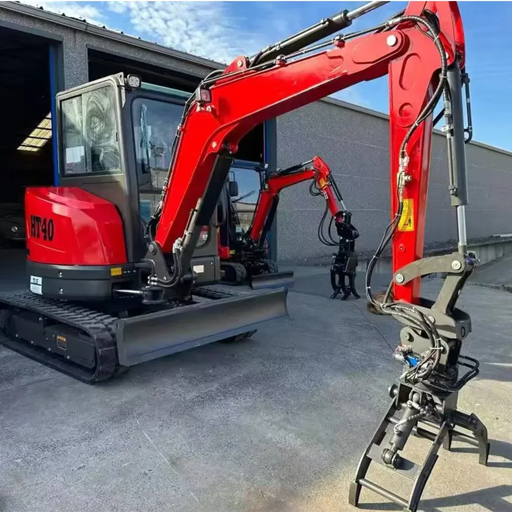 2025 Earth-moving Machinery 3Ton 4Ton Hydraulic Crawler Micro Mini Escavator Digger Excavator 4 Ton Mini Excavator for Sale
