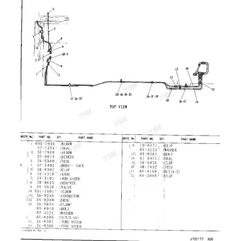4Y-8307 Tube Assembly for Caterpillar Standard Size Engine Parts