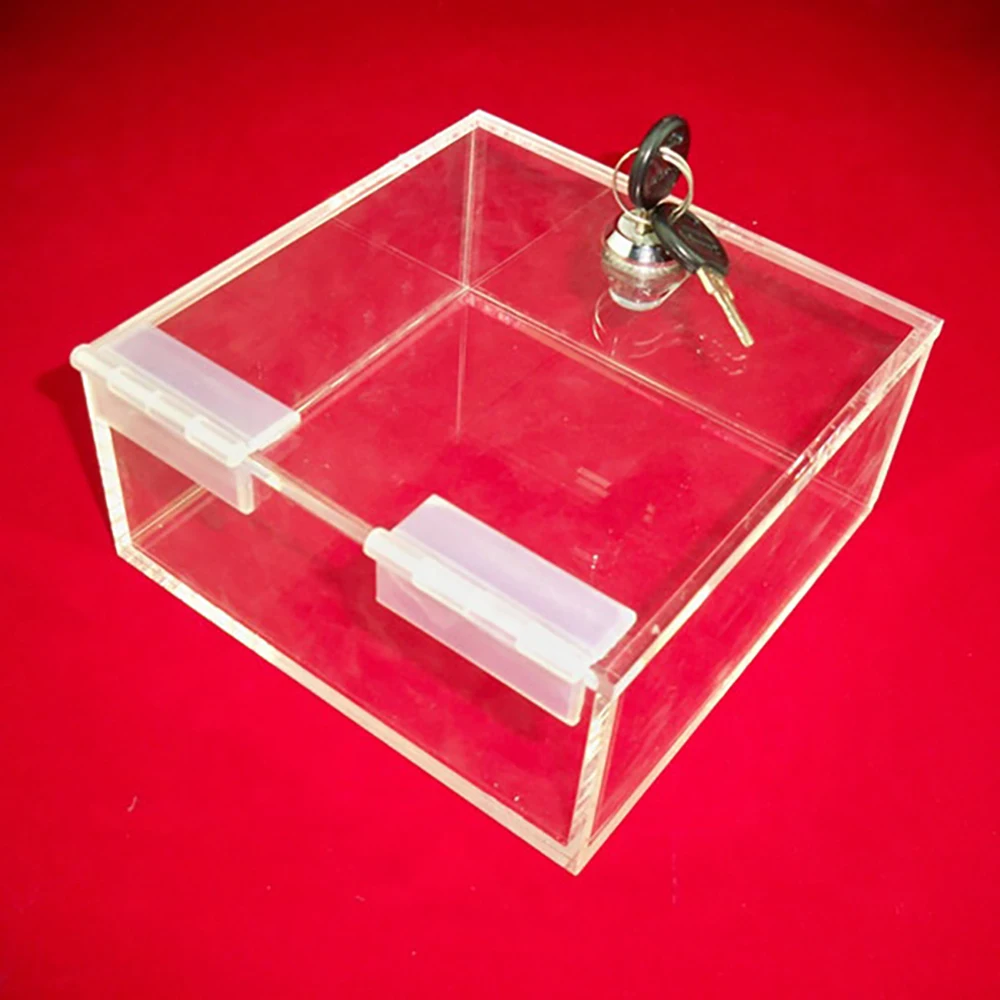 Secure and Stylish Jewelry Box Clear Acrylic with Lock