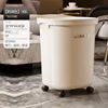 Wheeled Trash Can - Cream White - 30L