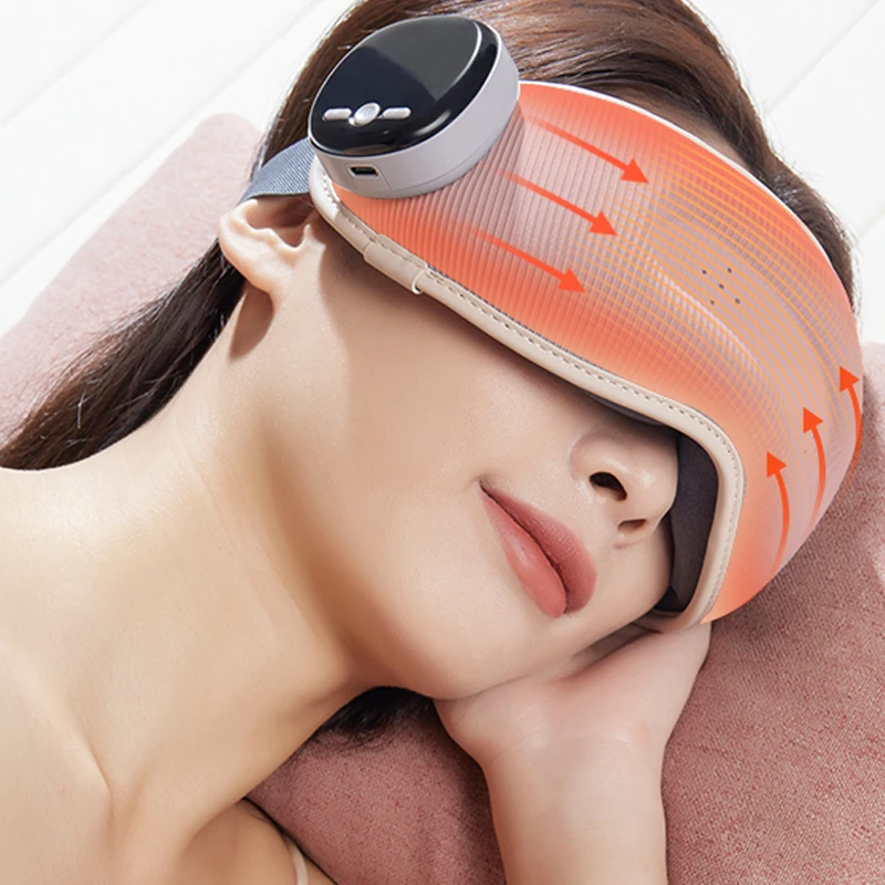 2023 Techlove Eye Massager 46 Degree Heated Warm Care with Vibration & Heat Compress New Year Eye Care Relief Mask