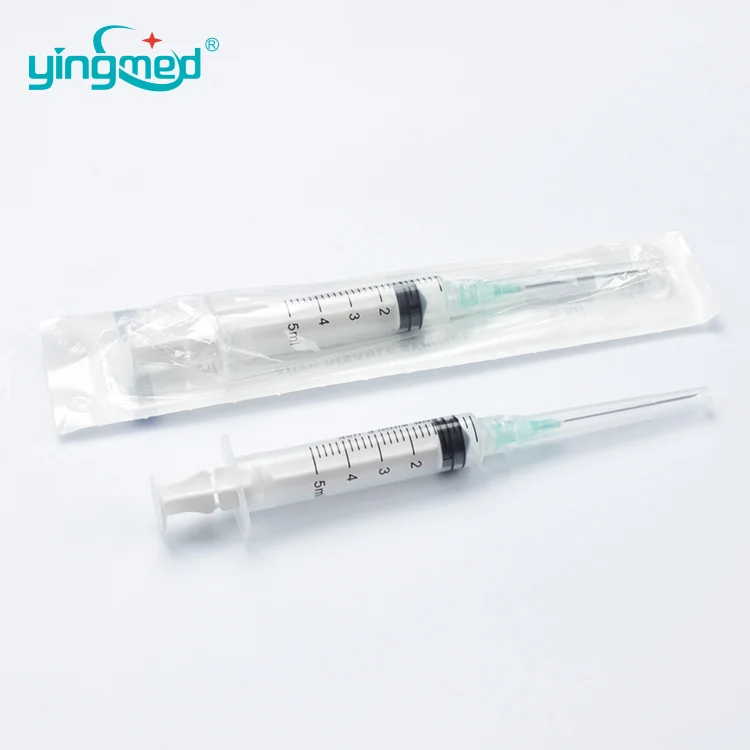 Medical Disposable Sterile Self Destructive Syringe Vaccine Injection Syringe with Needle