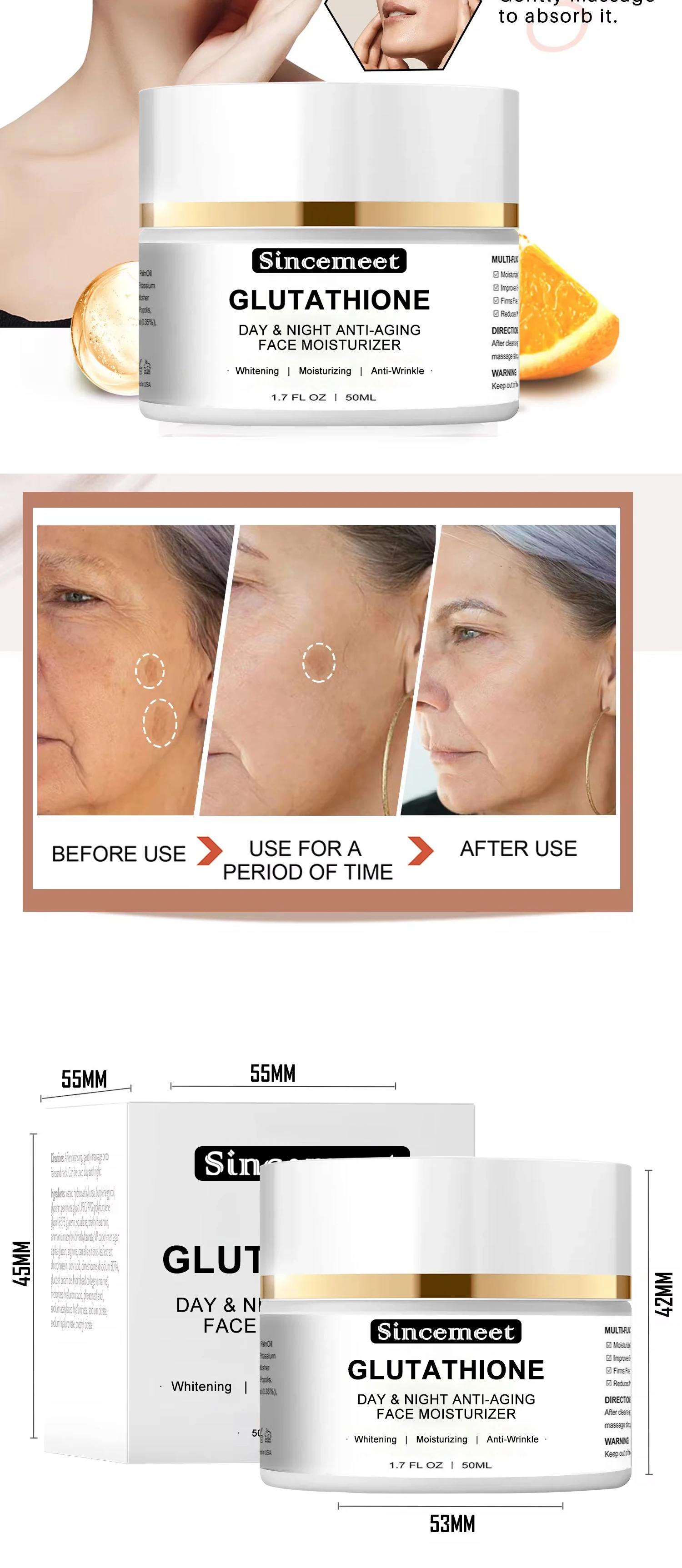 glutathione face cream OEM ODM Best Korean Beauty Product