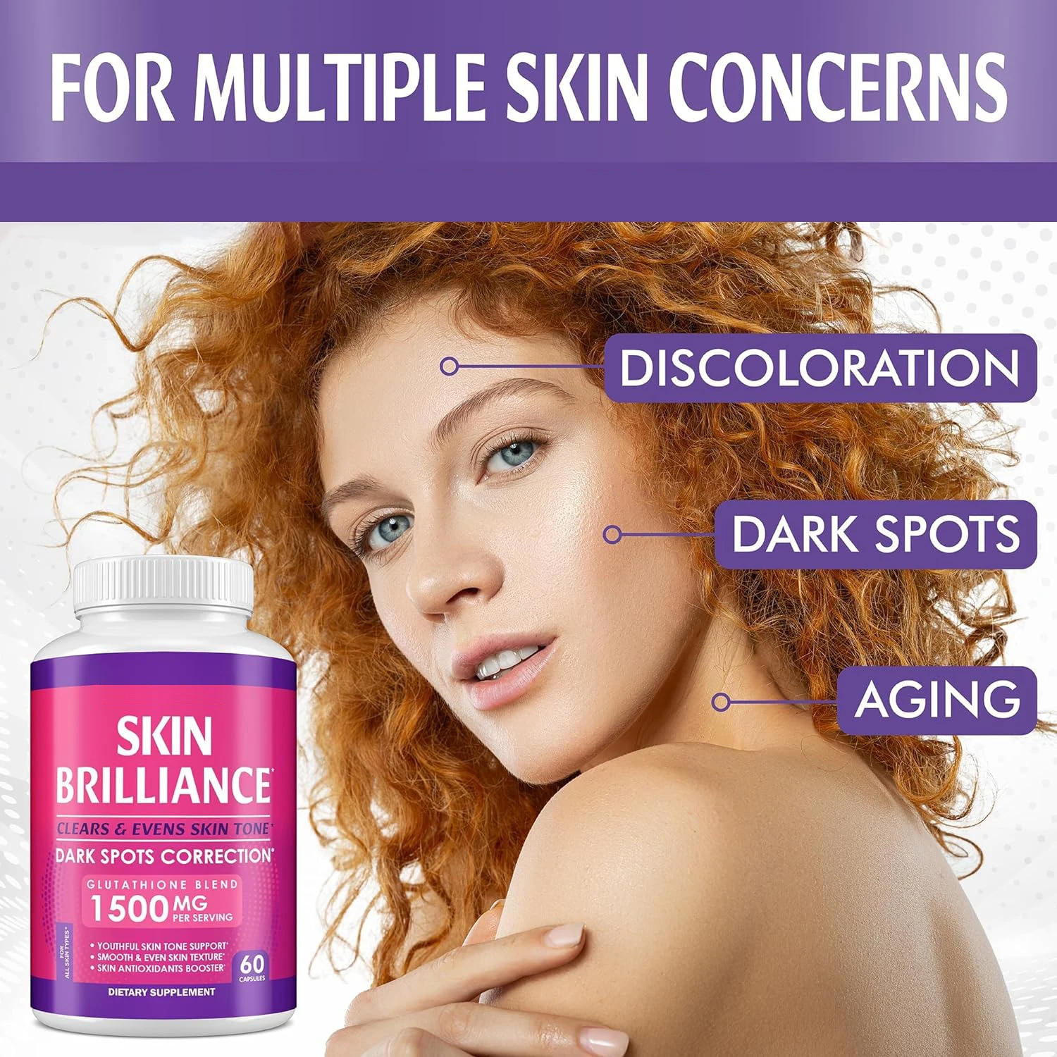glutathione injection while pregnant Skin Brightening Glutathione Supplement with Milk Thistle 1000mg main image 0