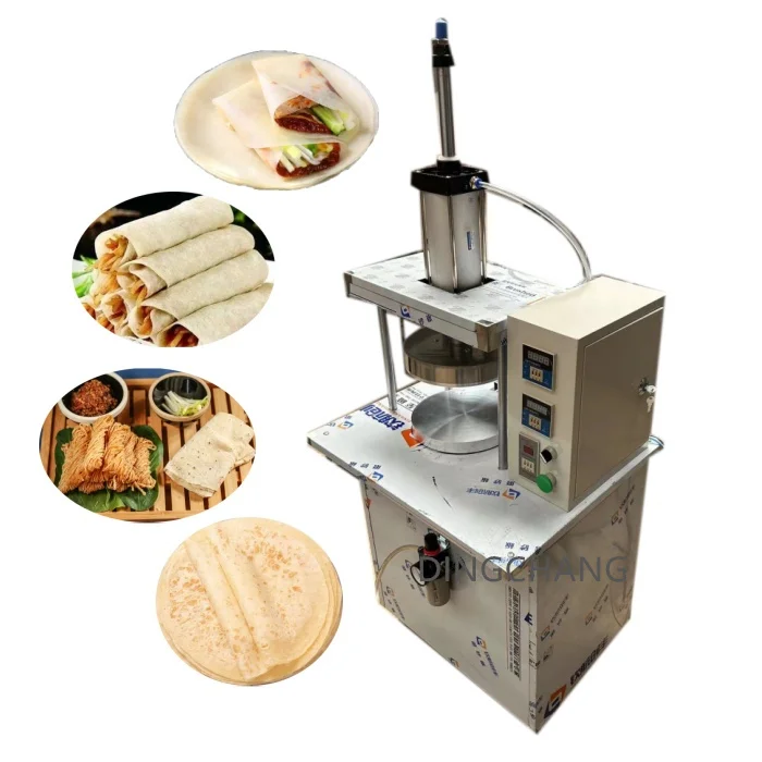 Small Scale	chicken Shawarma Making Machine	press Roti	press Spring Roll Skin Half Cooked Roti Making Machine