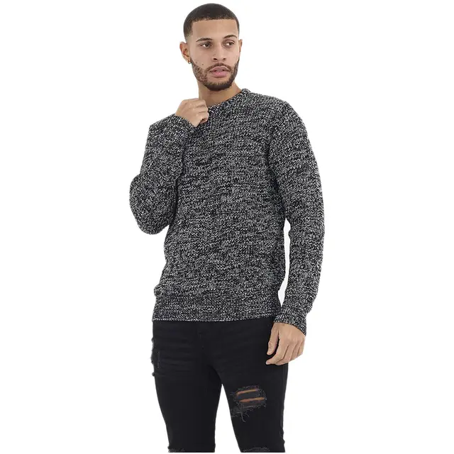 MEN'S JUMPERS CREW NECK CLASSIC CASUAL KNITTED PULLOVER WINTER SWEATER