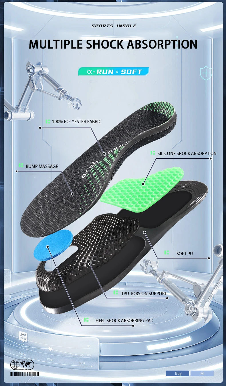 Custom Arch Support Sports Insoles Wholesale