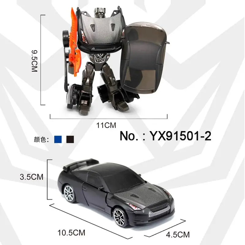 Transformed Toy Car - 1:43 Scale DIY Metal Robot Kit