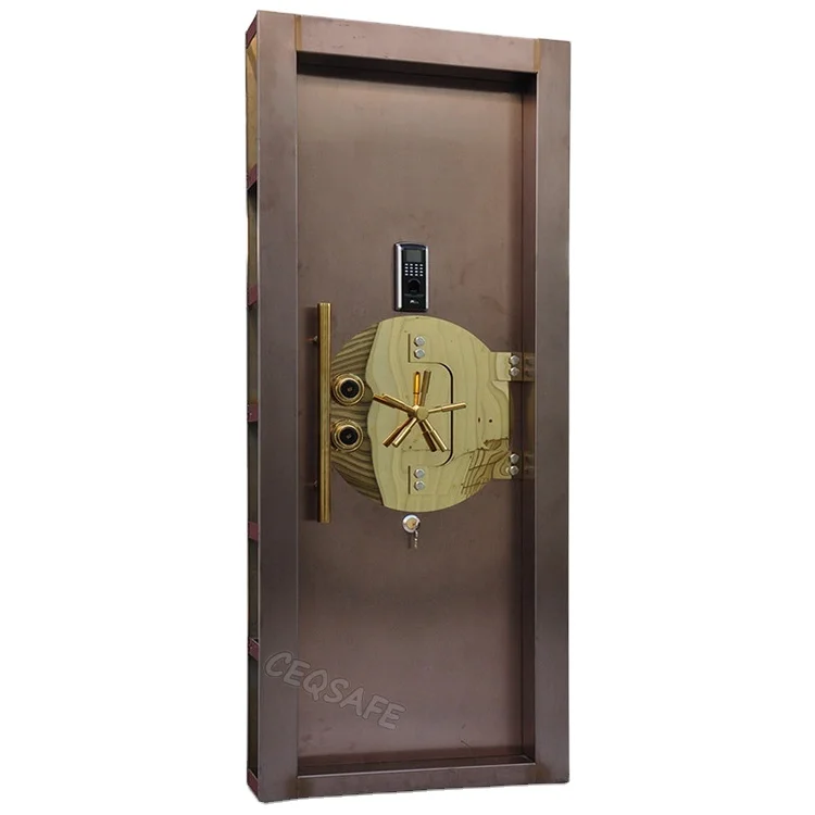 CEQSAFE Customize Stainless Steel Security Bank Steel Money Safe Metal Vault Door