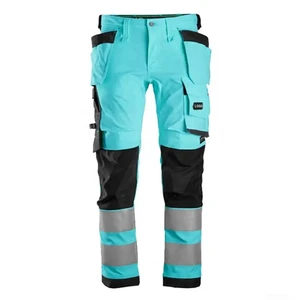 Hi Vis Work Pants Mechanic Uniforms Trousers Multi Pockets Cargo Pantalon Homme Polyester Waterproof Reflective Safety Clothing
