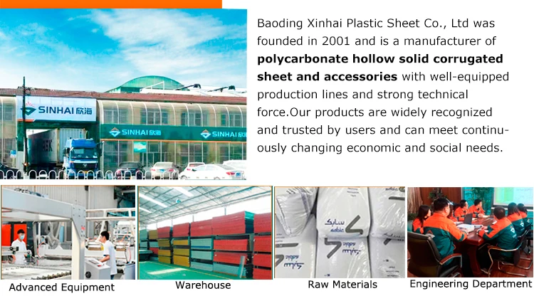 Building lightweight plastic sheets panel  pc material sheet for construction