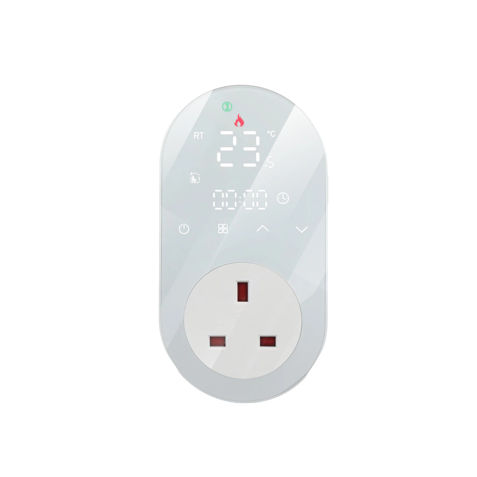 MOES Tuya Smart thermostaat, wifi-temperatuurregelaar, Smart Life app- afstandsbediening voor elektrische verwarming, compatibel met Alexa 16A, slechts 2,4 GHz netwerk, neutrale kabel vereist, wit